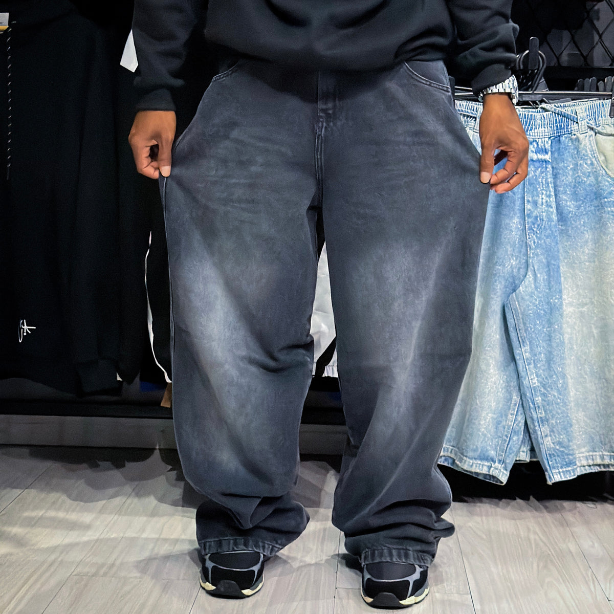 Calça Super Baggy Black Fade