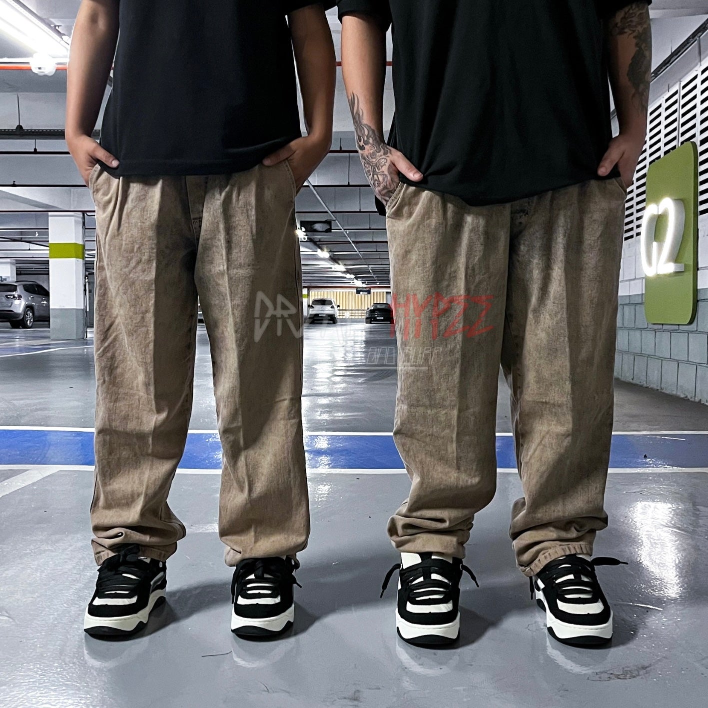 Calça Balão Jeans Rust