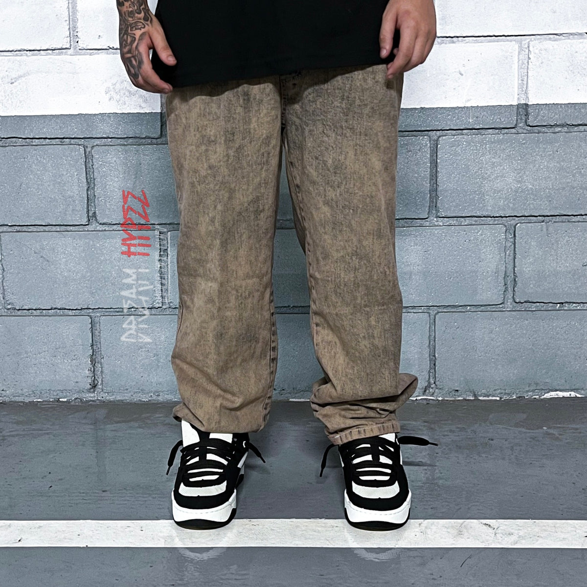 Calça Balão Jeans Rust