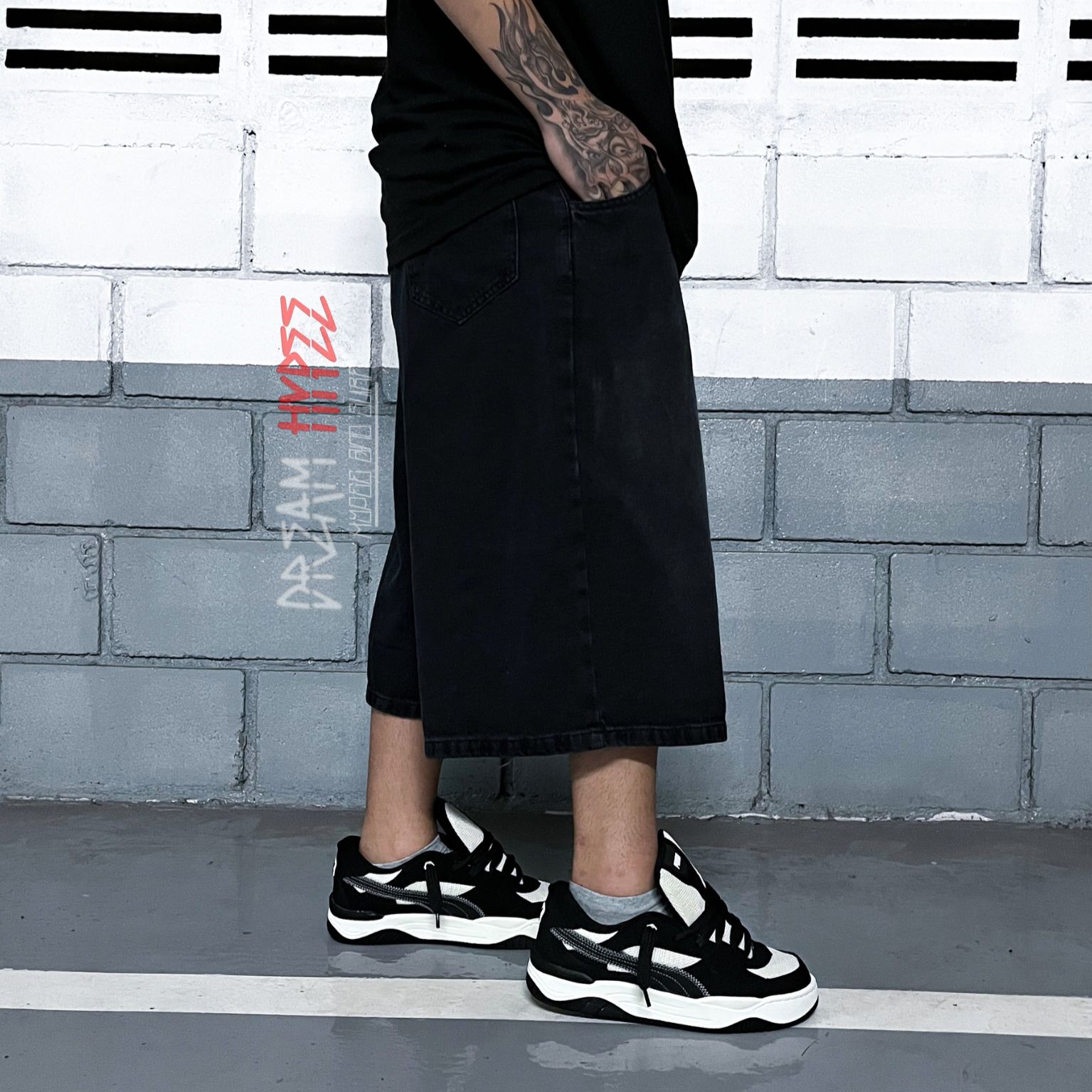 Bermuda Jeans Jorts baggy
