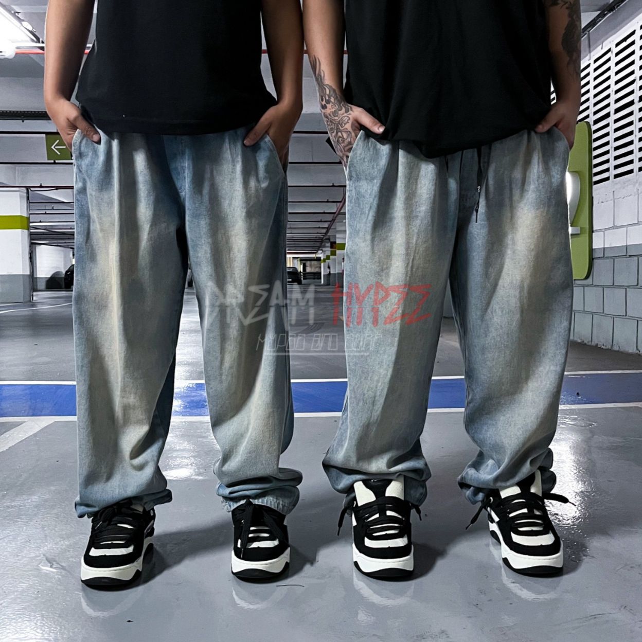 Calça Balão Jeans Dirty