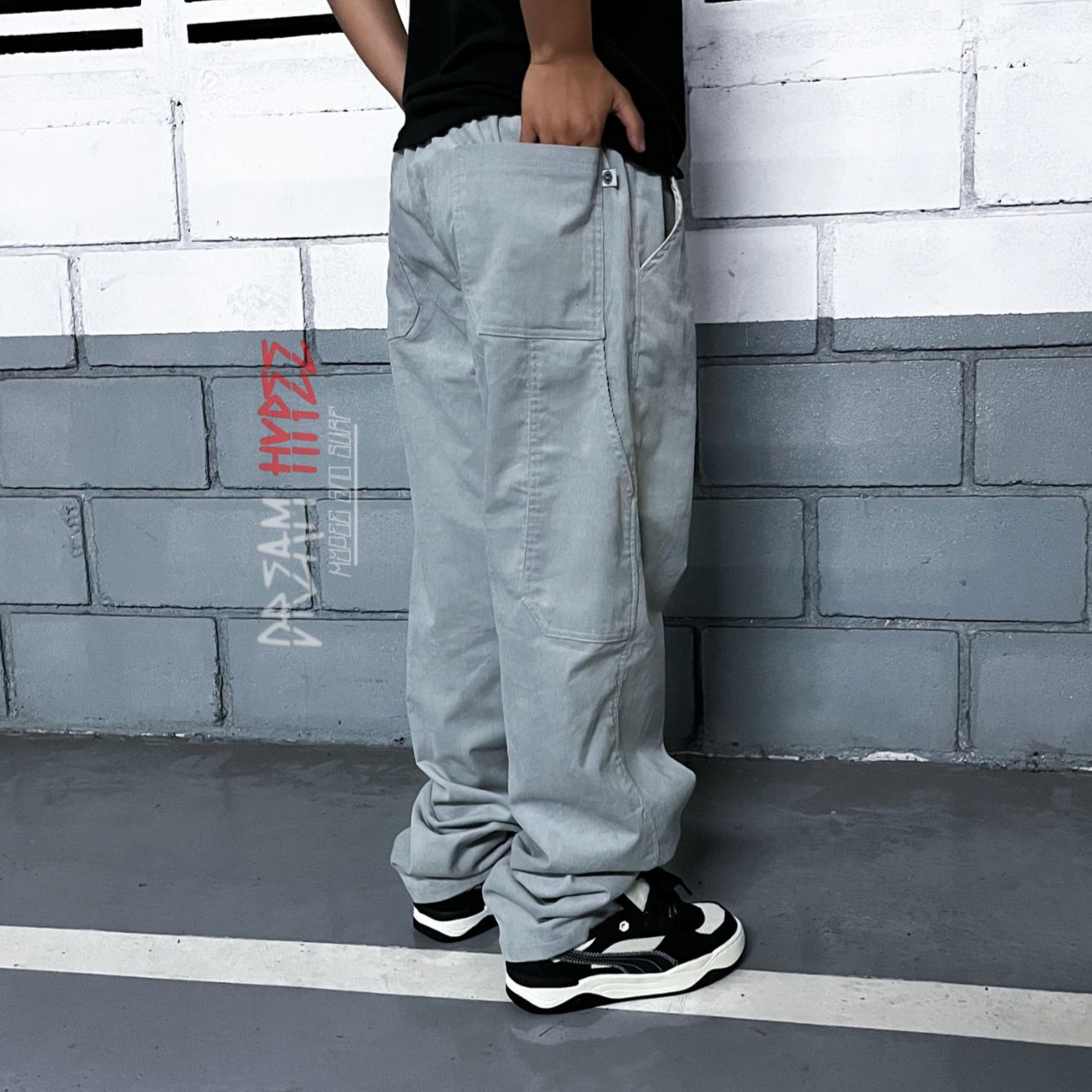 Calça Carper Veludo Cinza