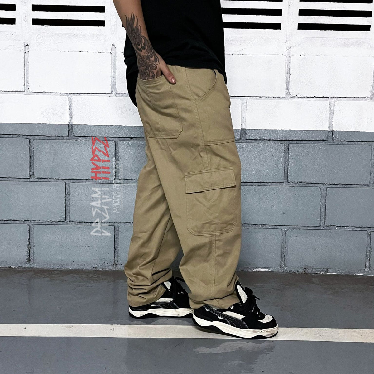 Calça Cargo Caqui