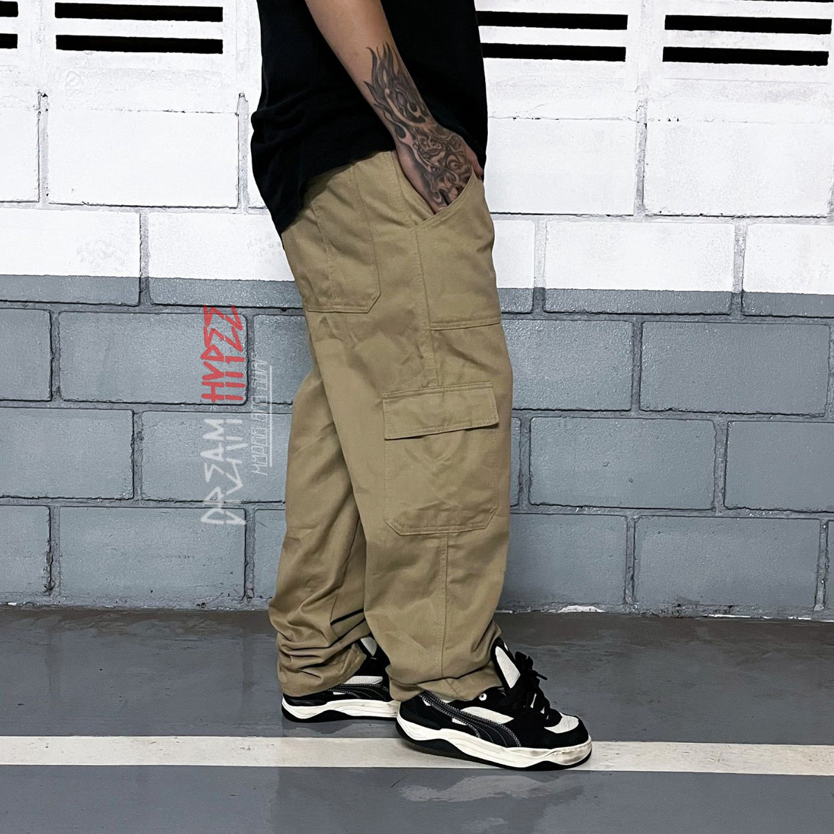 Calça Cargo Caqui