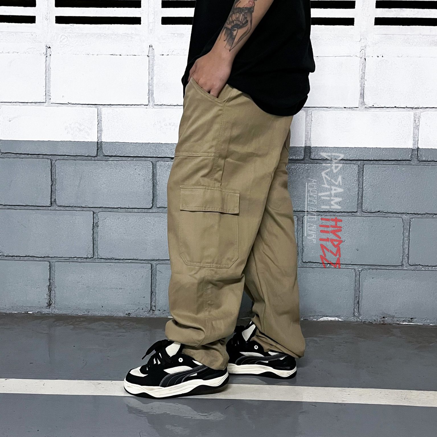 Calça Cargo Caqui