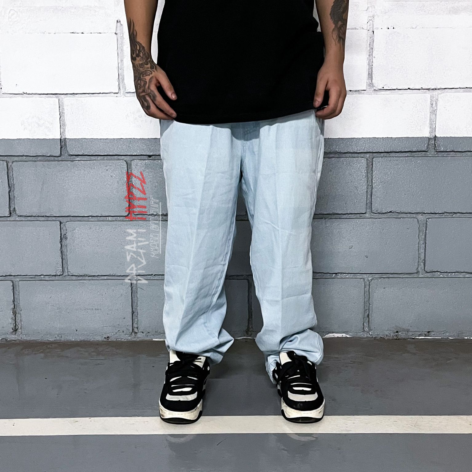 Calça Balão Jeans Cristal