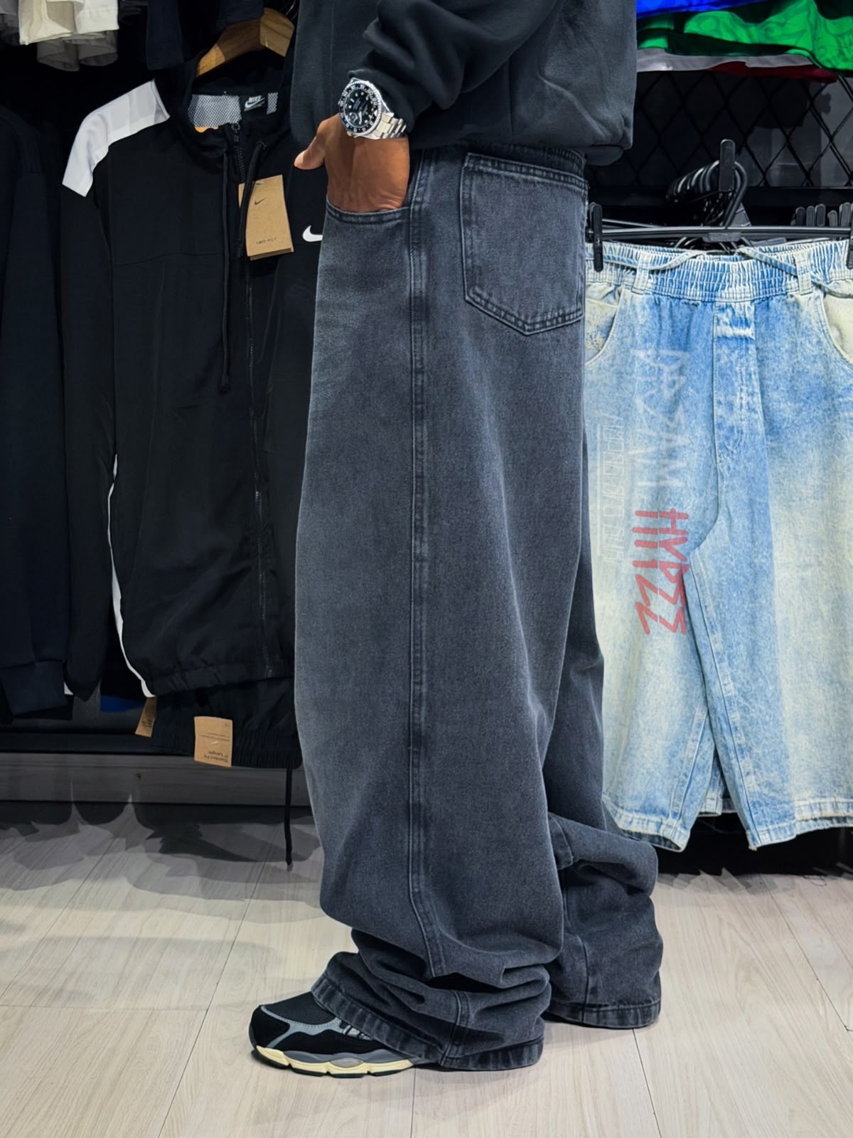 Calça Super Baggy Black Fade
