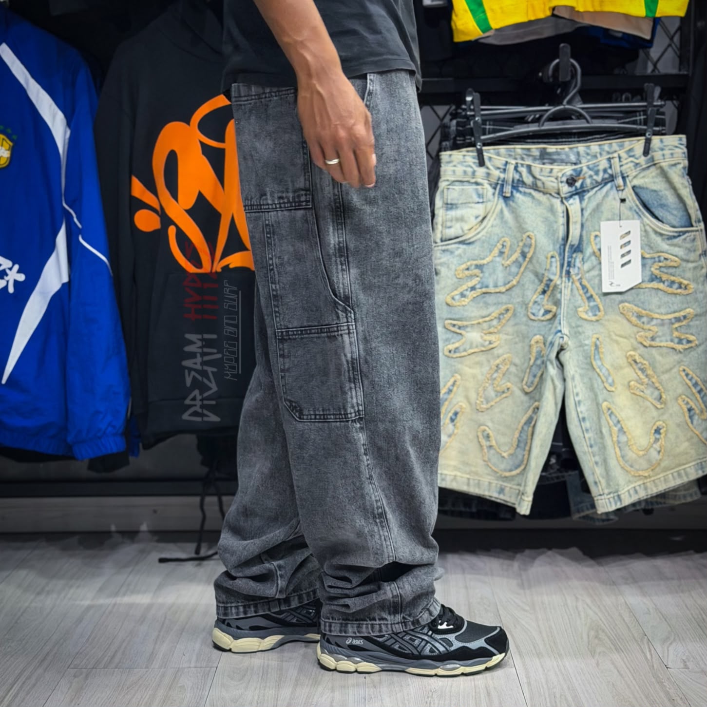 Calça Carper Jeans Marmorizada