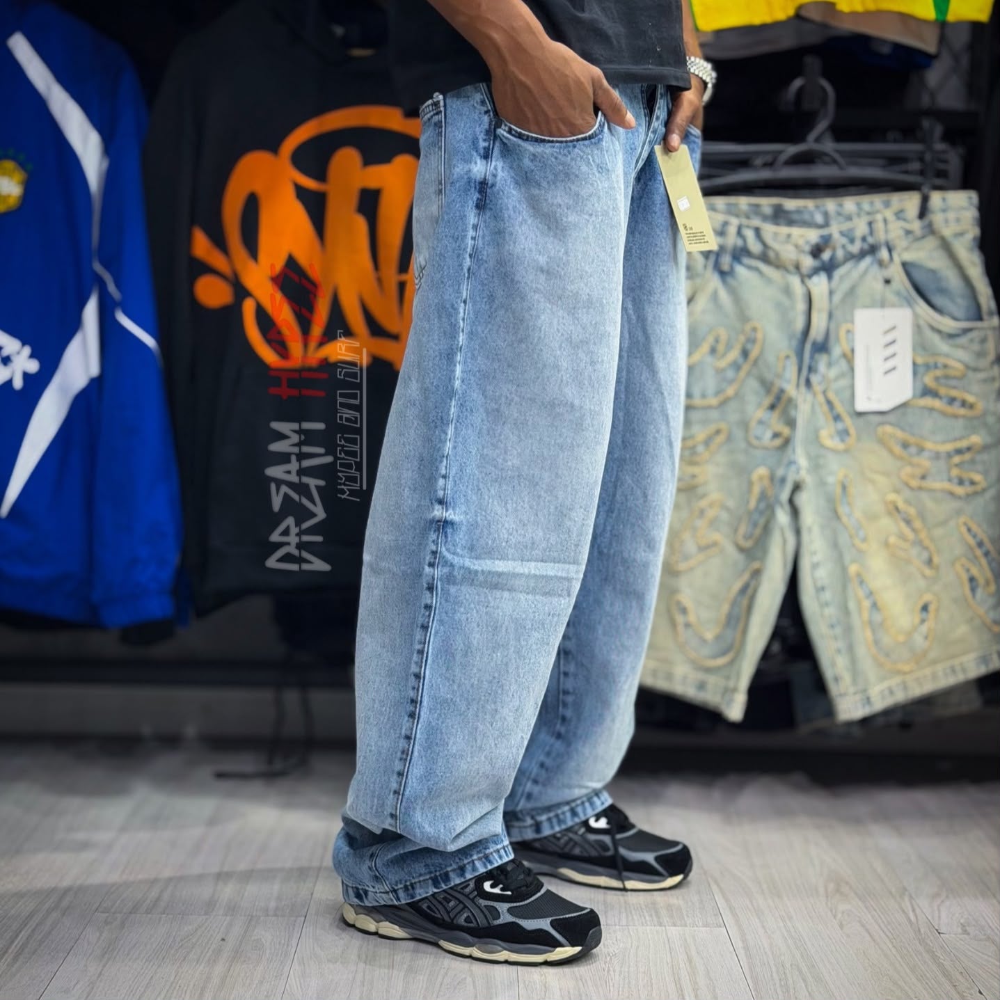 Calça Baggy Azul Claro DMC