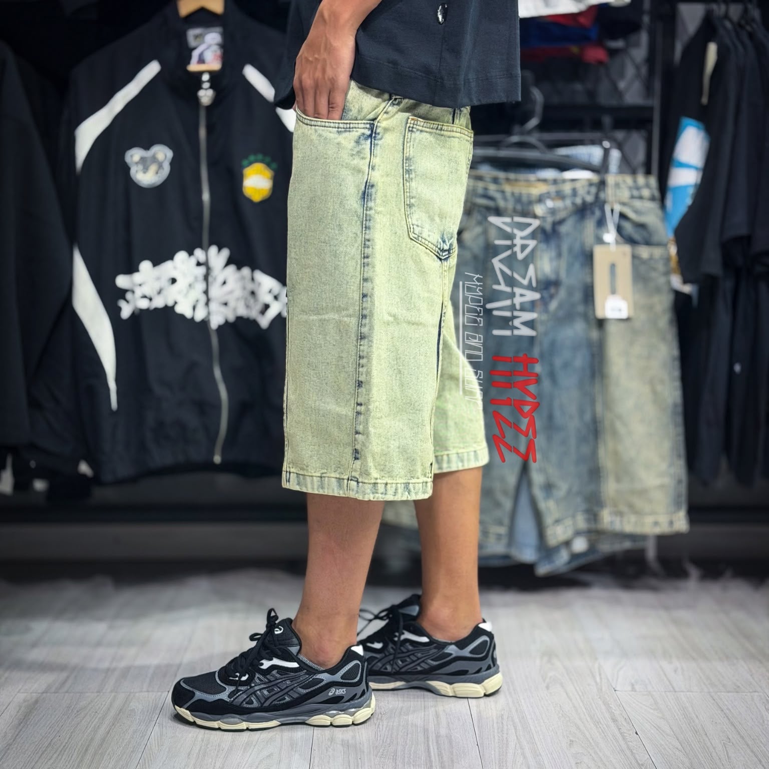 Bermuda Jeans Dirty Mustard DMC