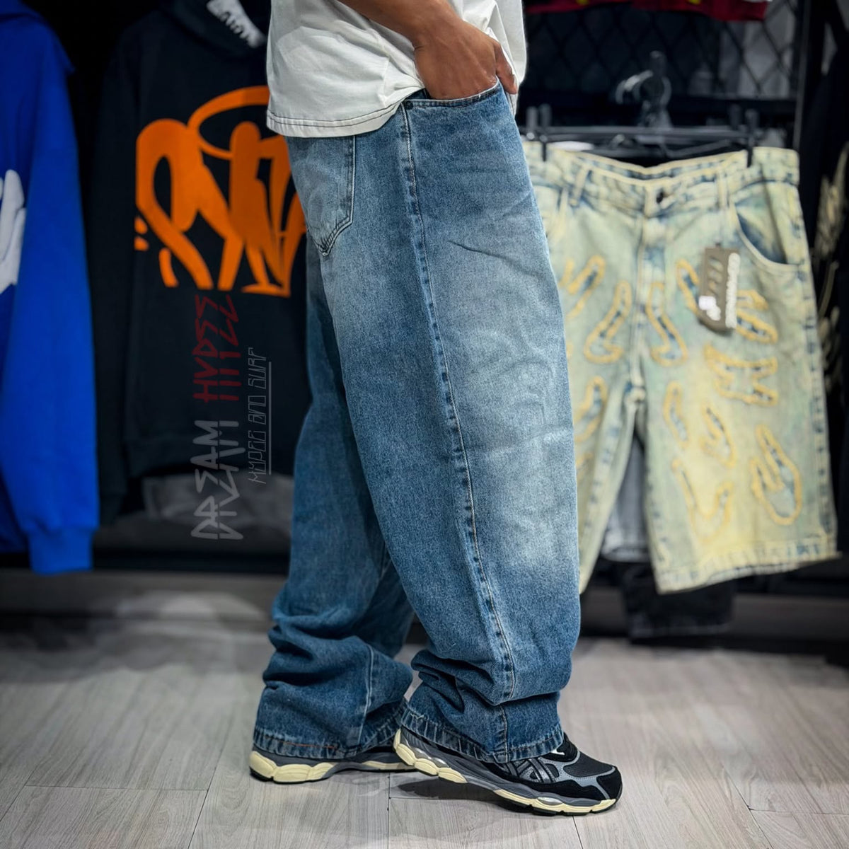 Calça Baggy Jeans Azul DMC