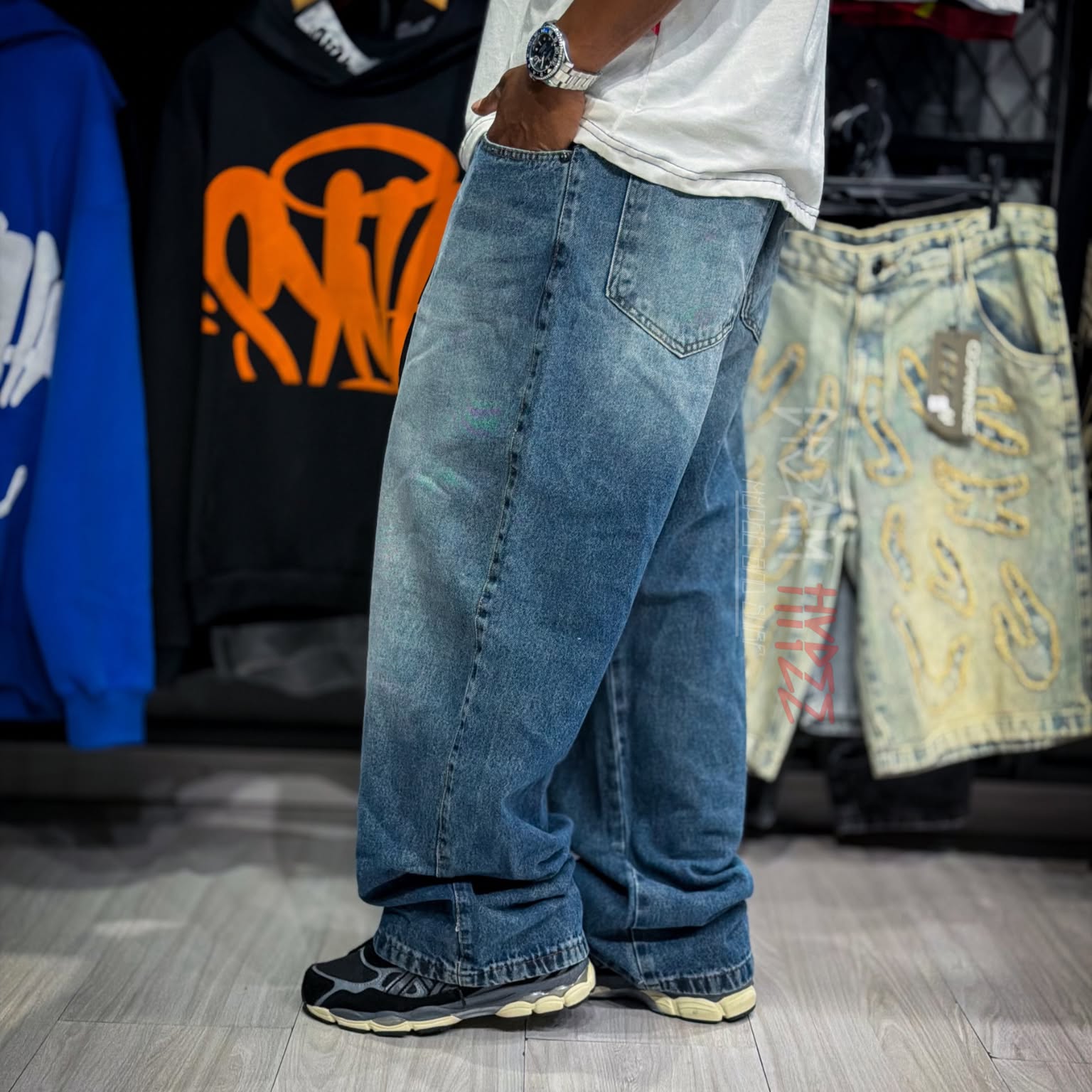 Calça Baggy Jeans Azul DMC