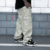 Calça Cargo Bege Contrast
