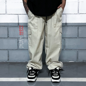 Calça Cargo Bege Contrast