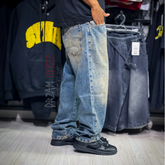 Calça Reta Dusty Blue