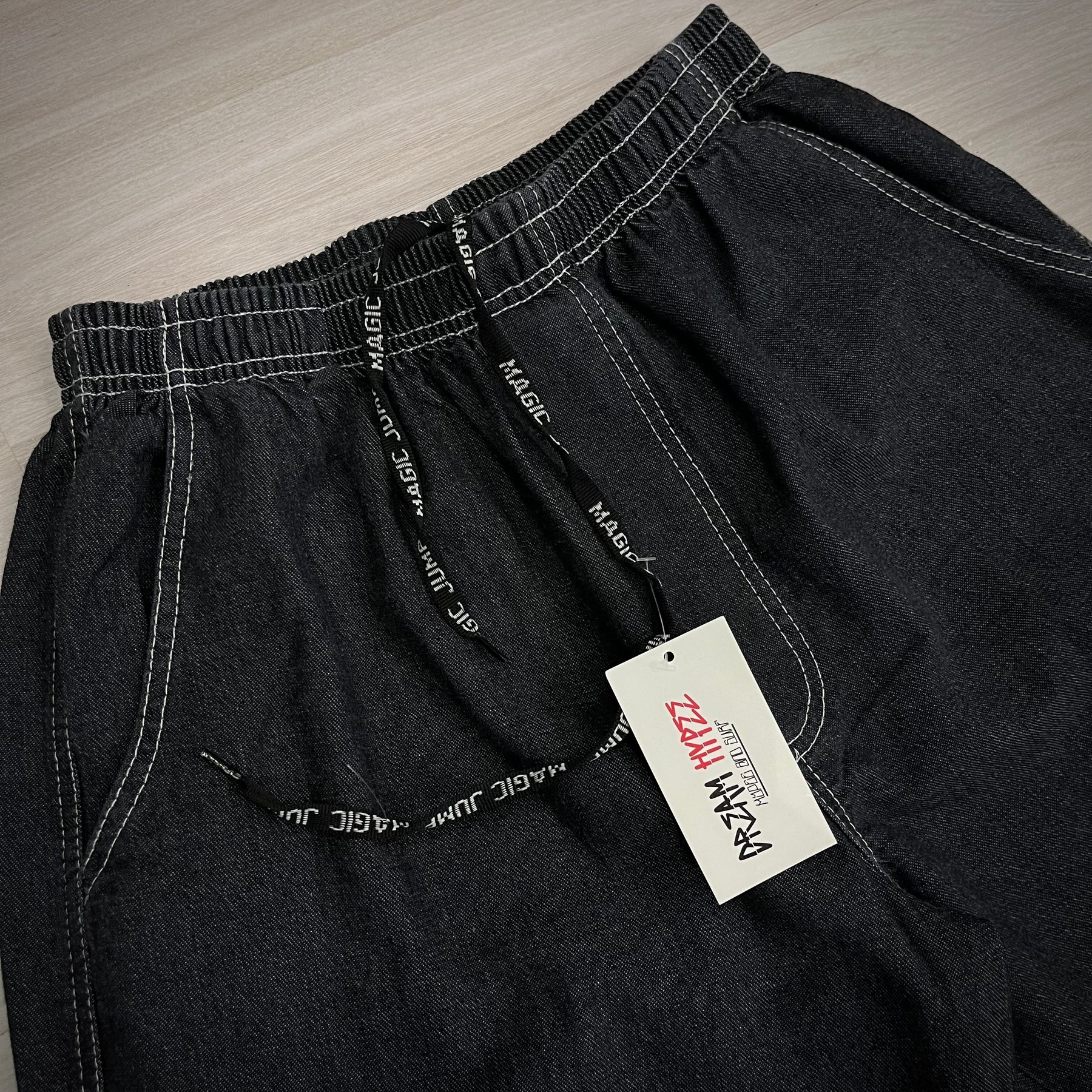 Calça Cargo Jeans Black