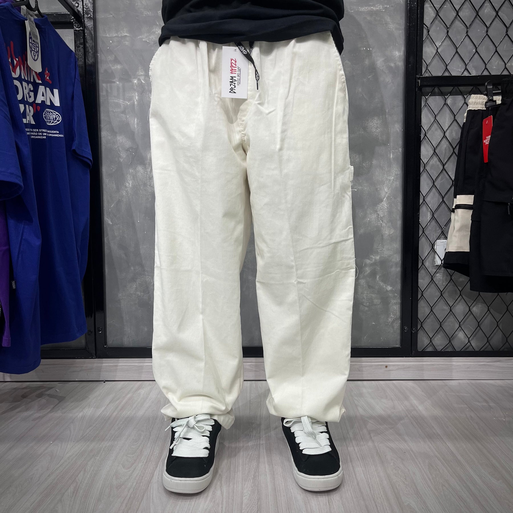 Calça Carper Veludo Creme