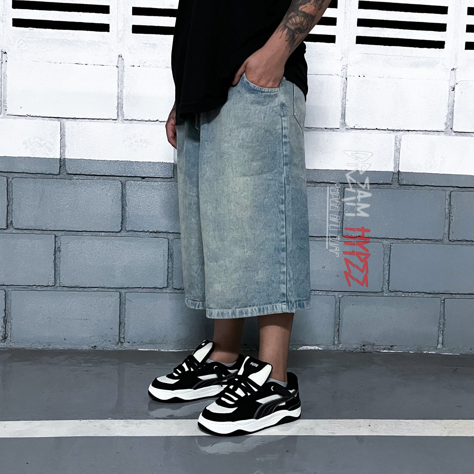 Bermuda Jeans Jorts baggy