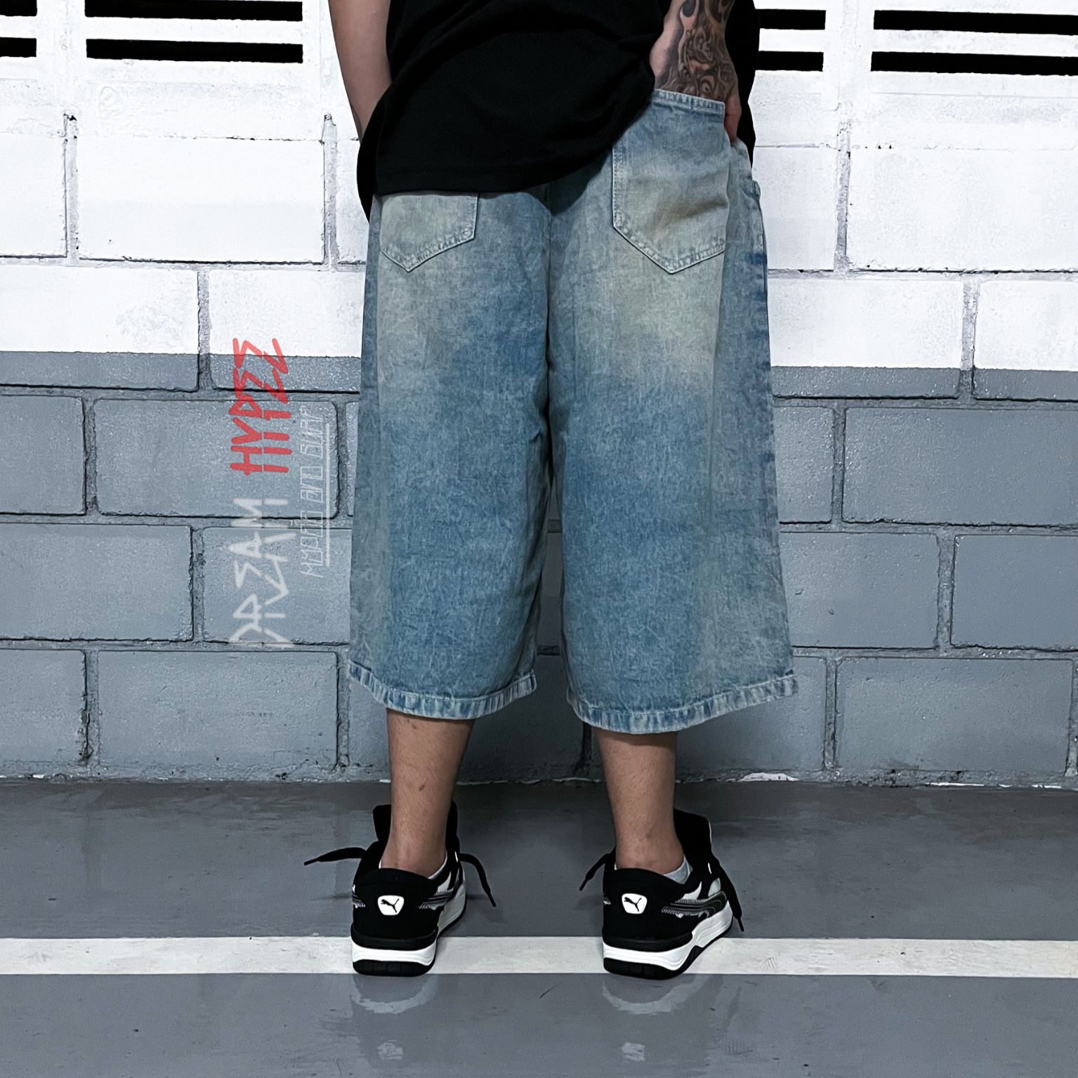 Bermuda Jeans Jorts baggy