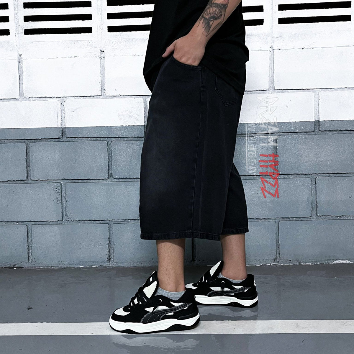 Bermuda Jeans Jorts baggy