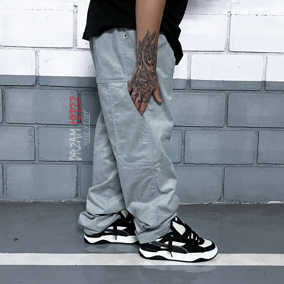 Calça Carper Veludo Cinza