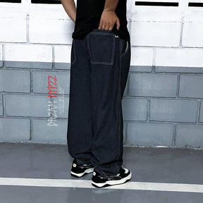 Calça Balão Jeans Black