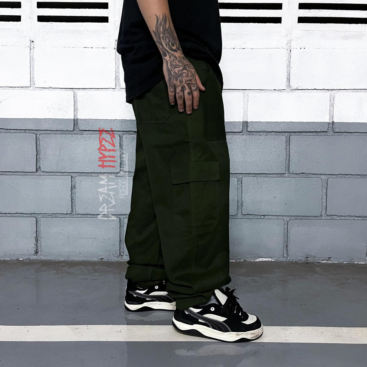Calça Cargo Verde