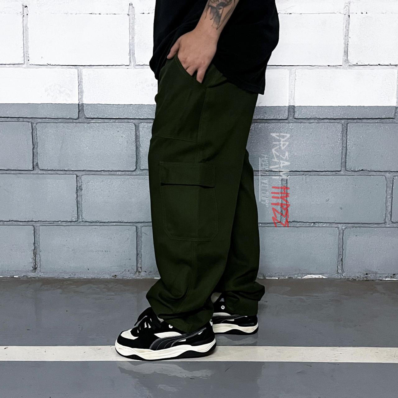 Calça Cargo Verde