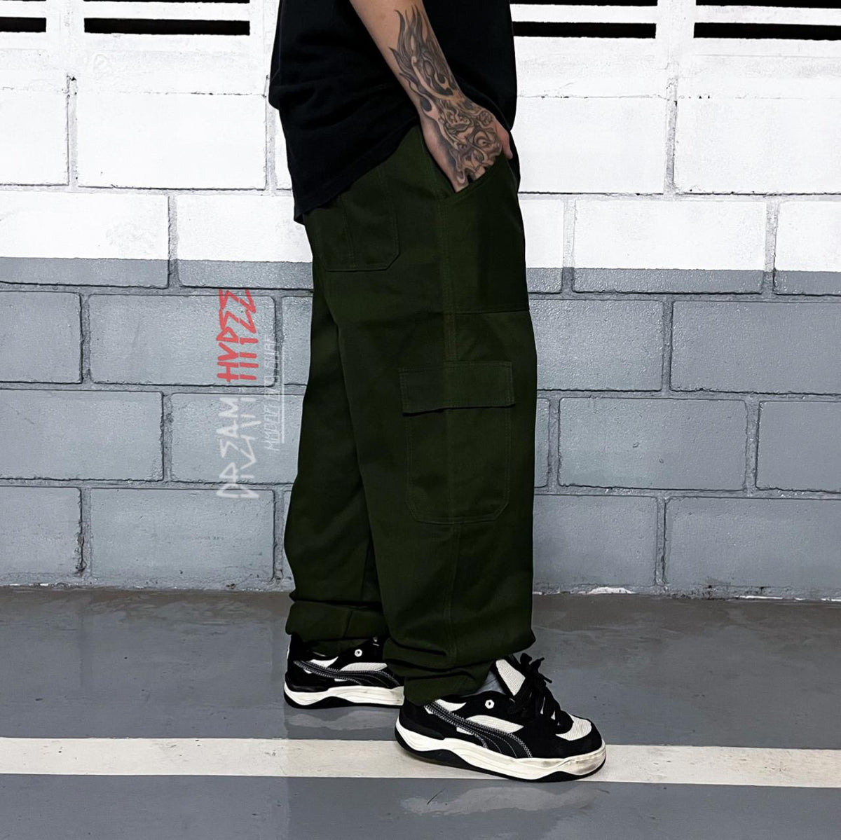 Calça Cargo Verde