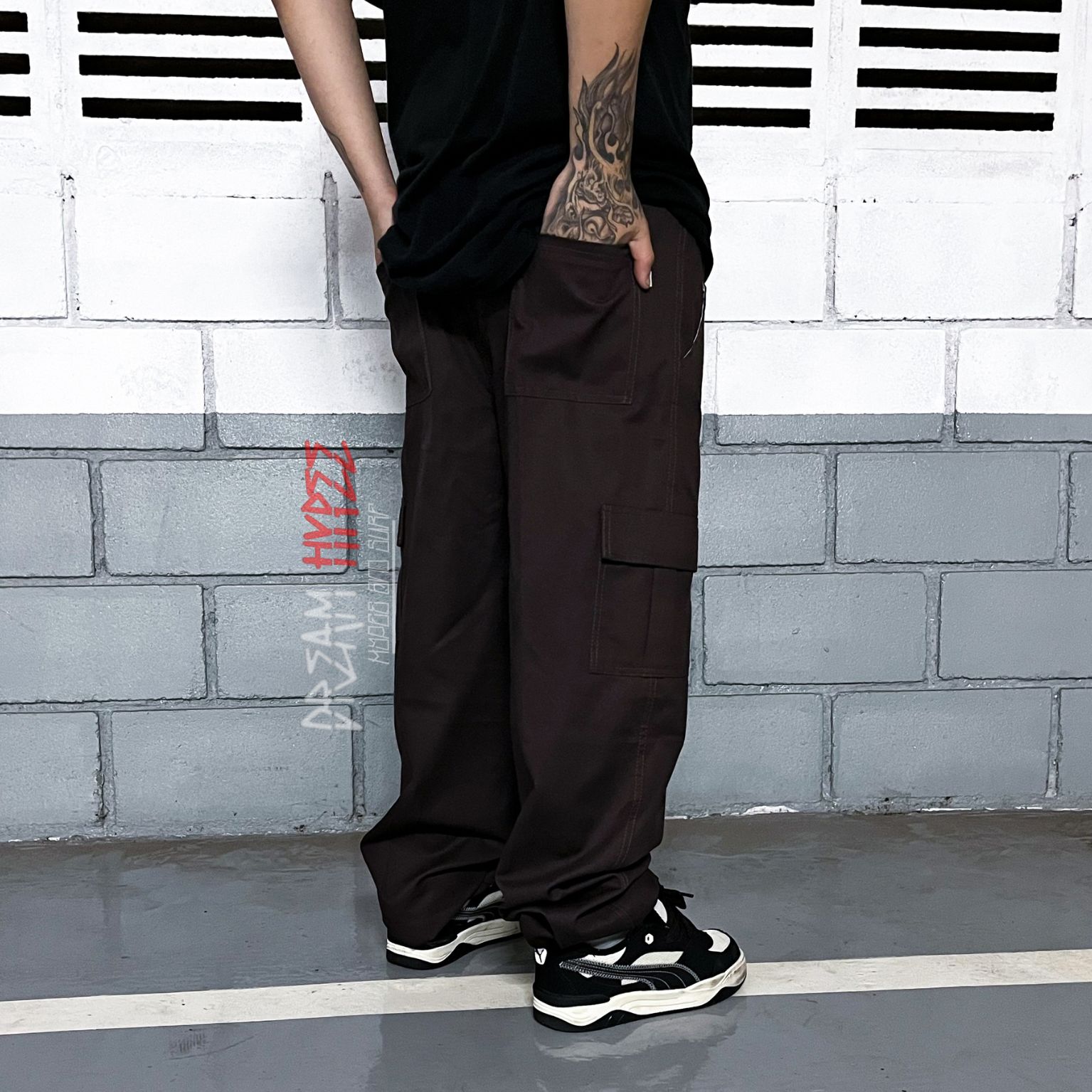 Calça Cargo Marrom