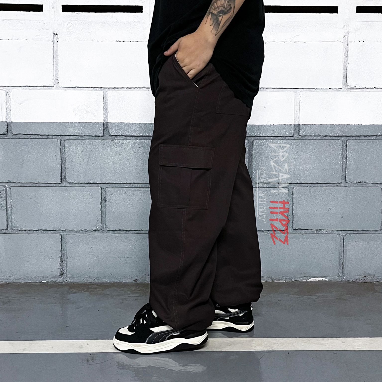 Calça Cargo Marrom
