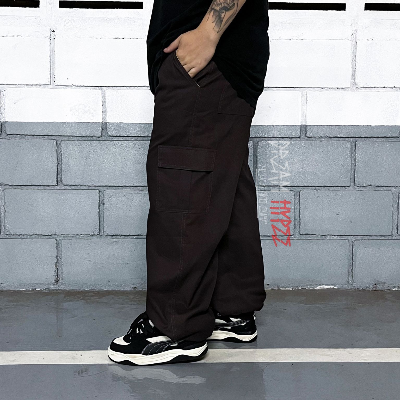 Calça Cargo Marrom