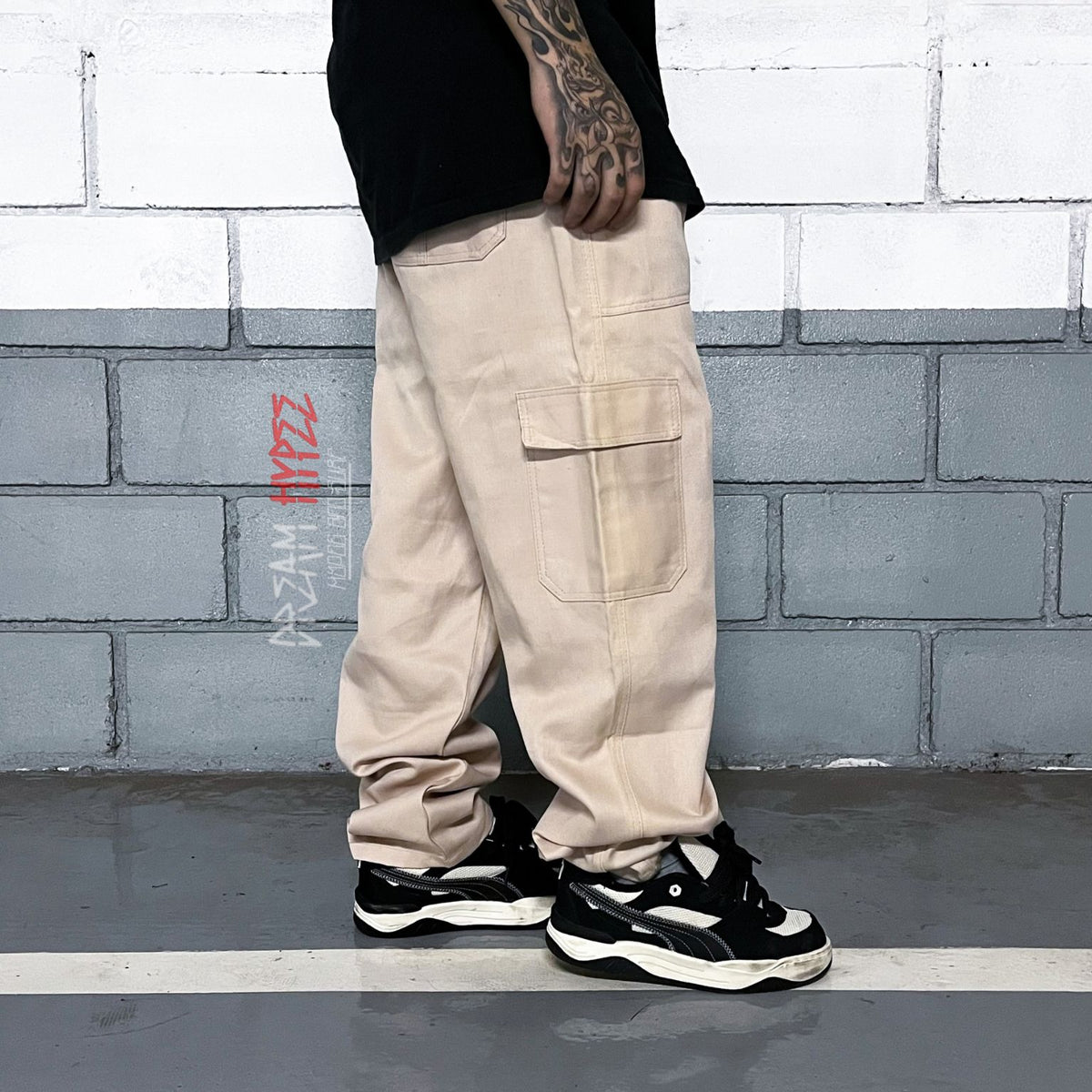 Calça Cargo Bege