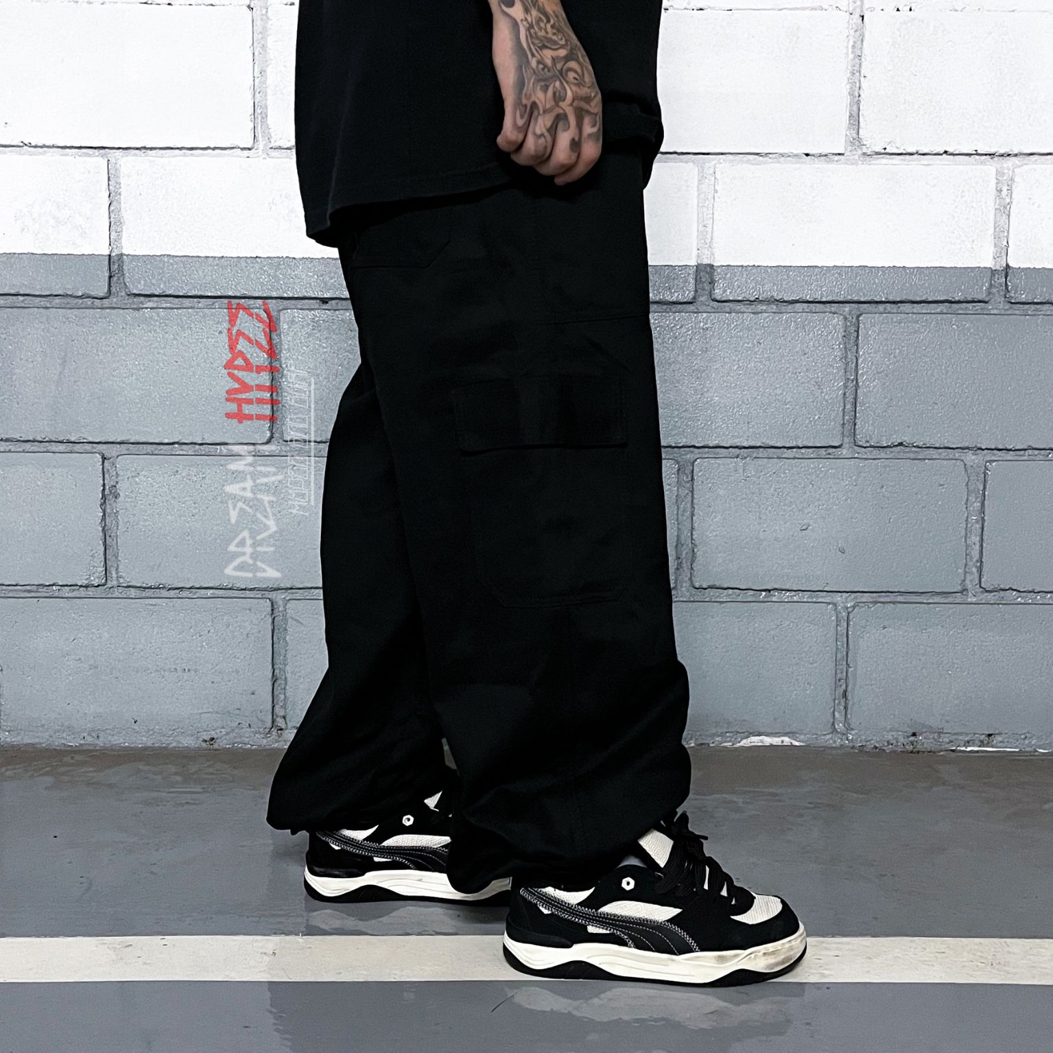 Calça Cargo Preta