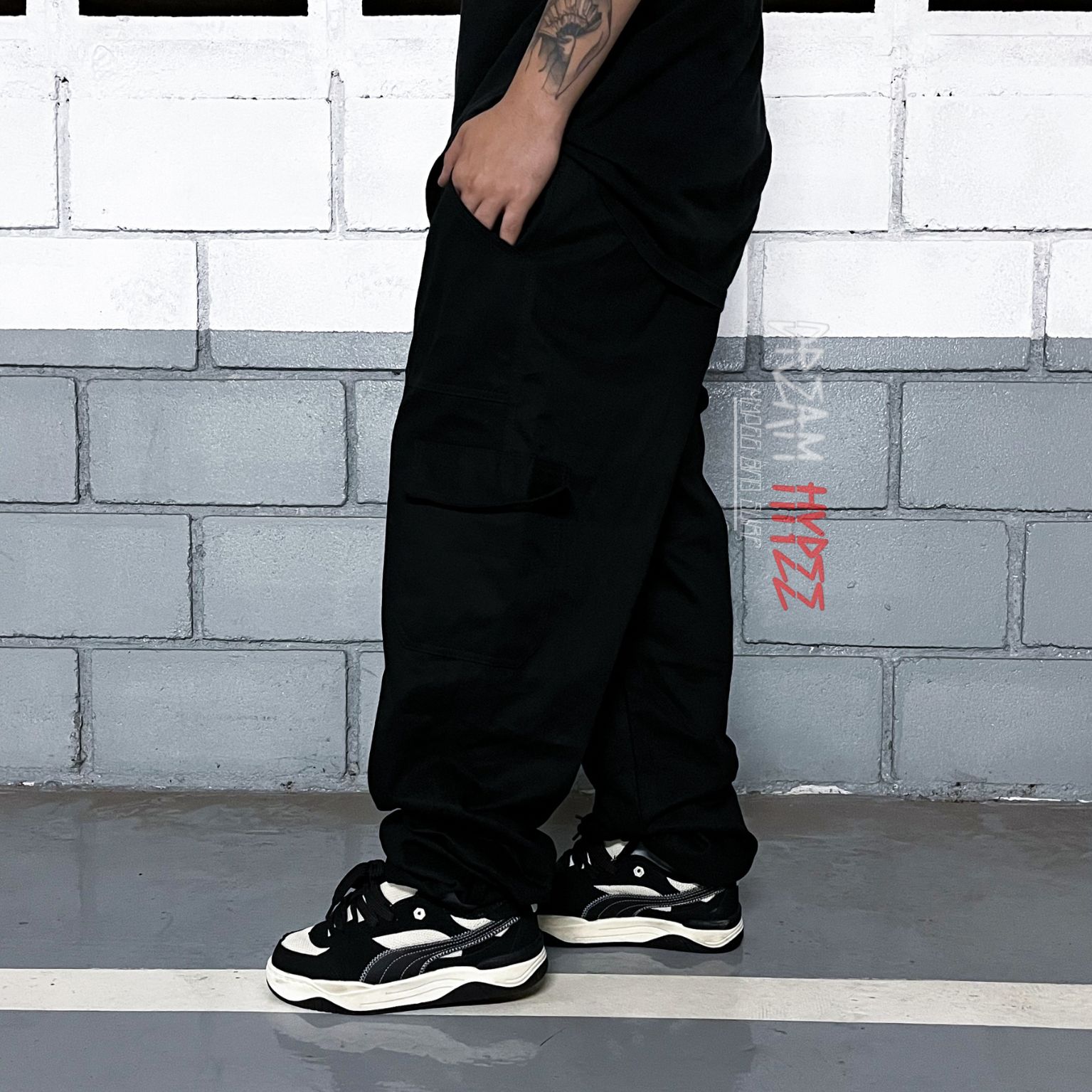 Calça Cargo Preta