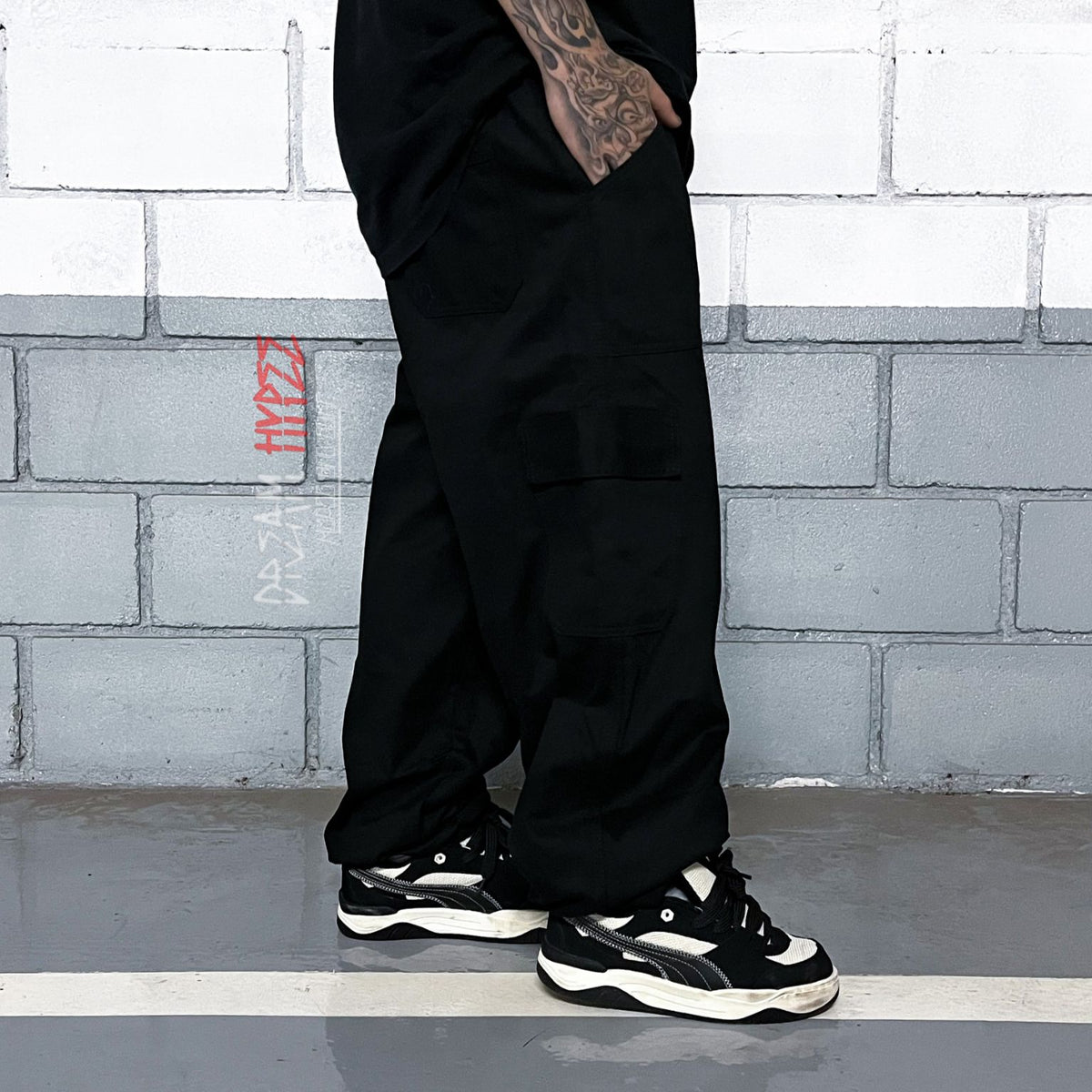 Calça Cargo Preta