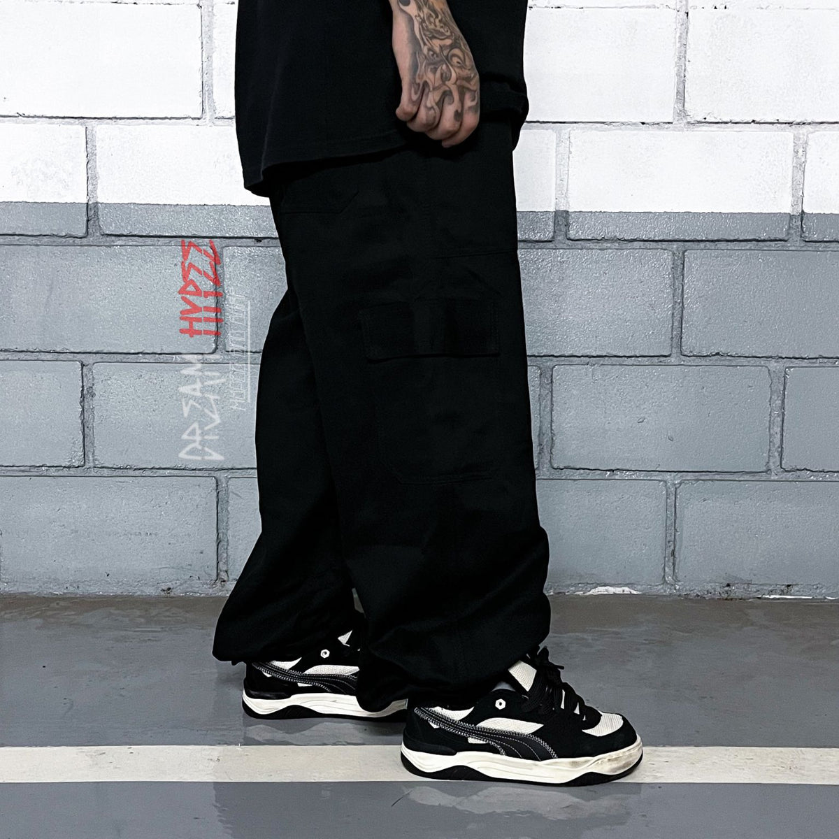 Calça Cargo Preta