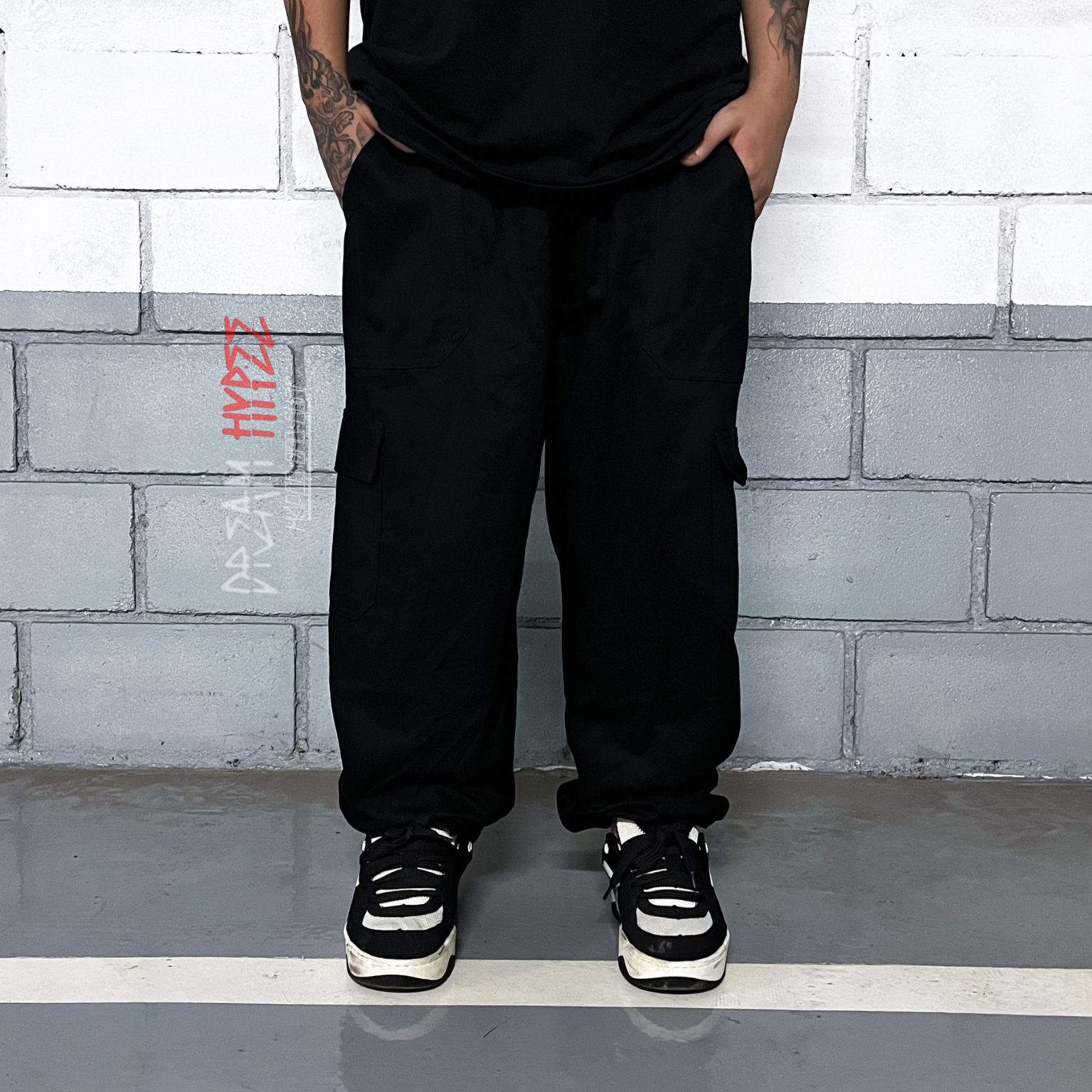 Calça Cargo Preta
