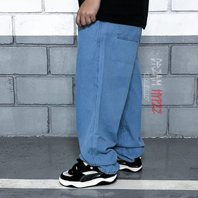 Calça Balão Jeans Azul Clara