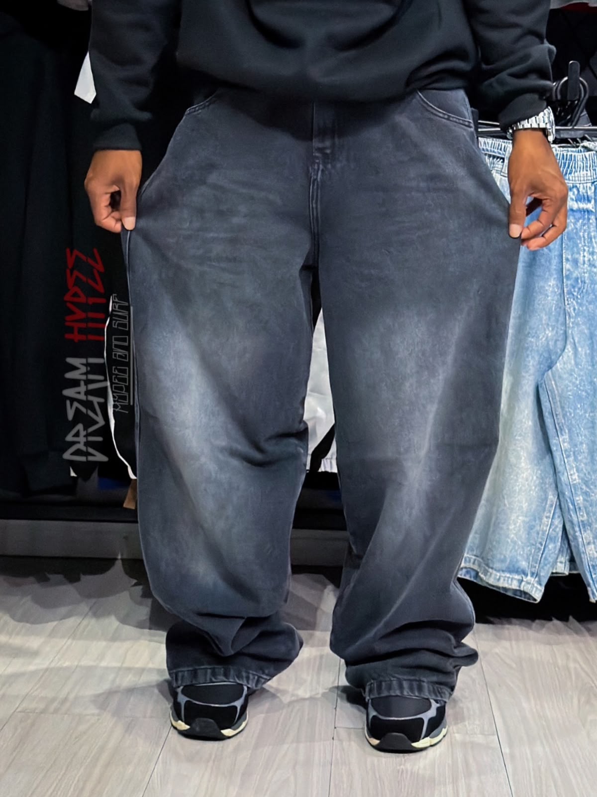 Calça Super Baggy Black Fade