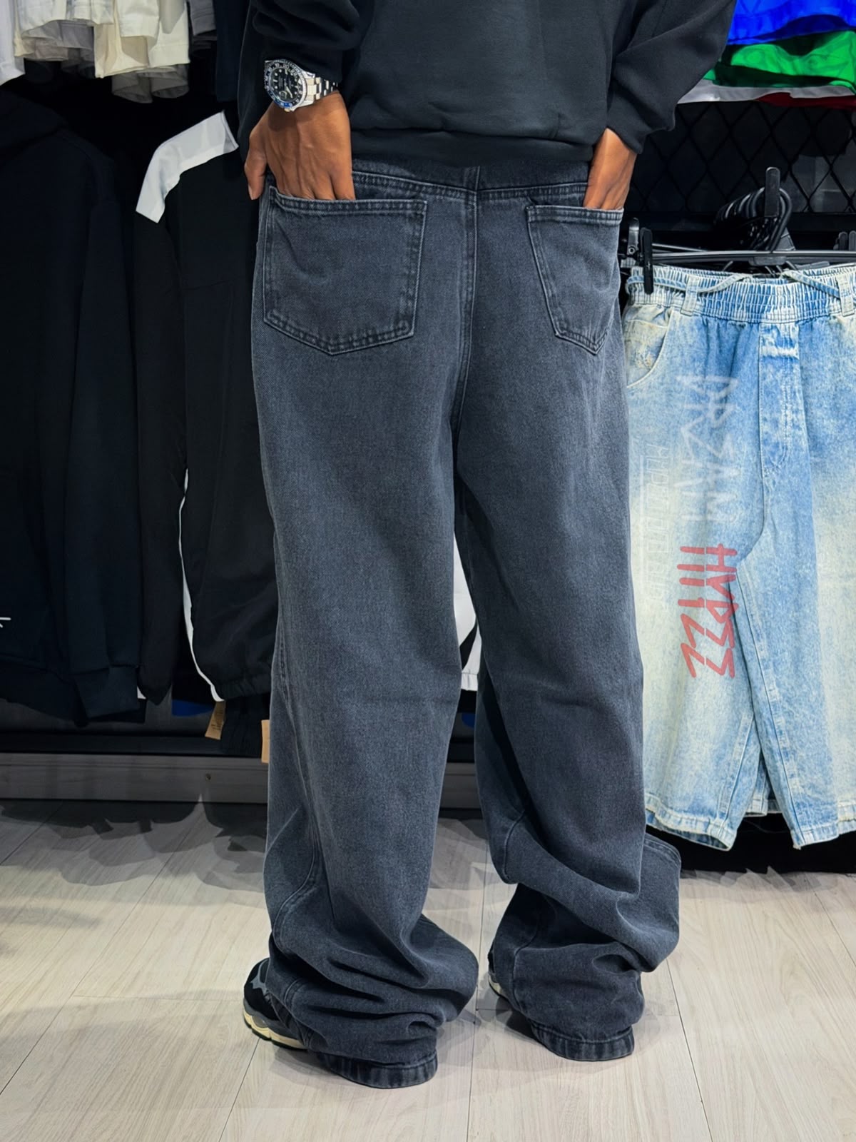 Calça Super Baggy Black Fade