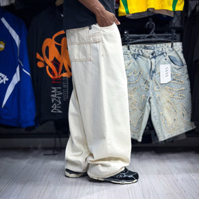 Calça Super Baggy Bege