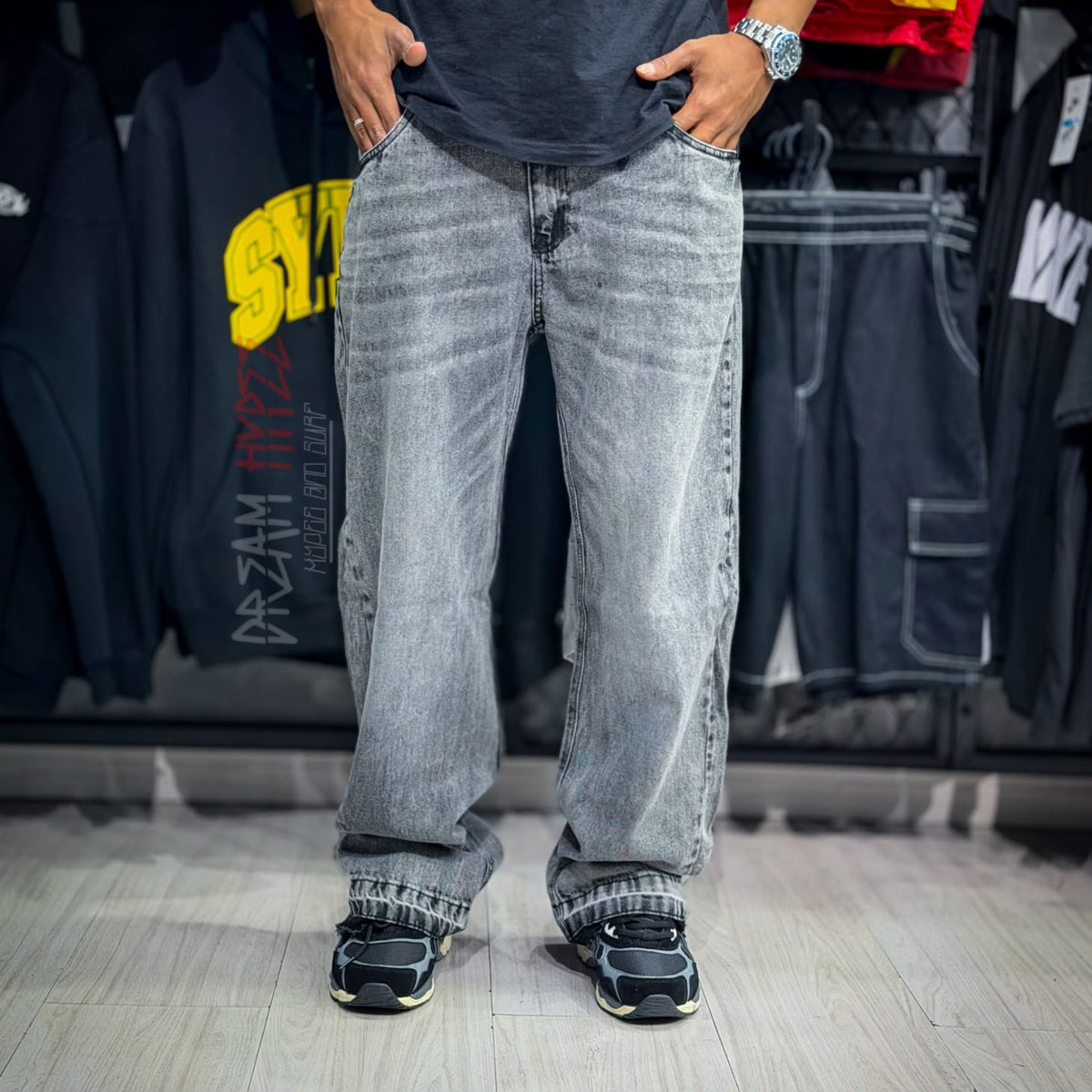 Calça Flare estonada DMC
