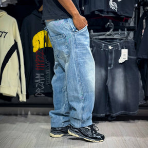Calça Reta Azul DMC