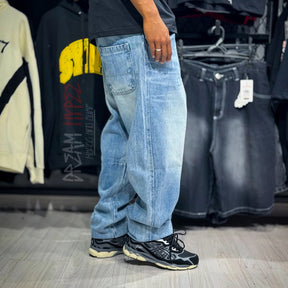 Calça Reta Azul DMC