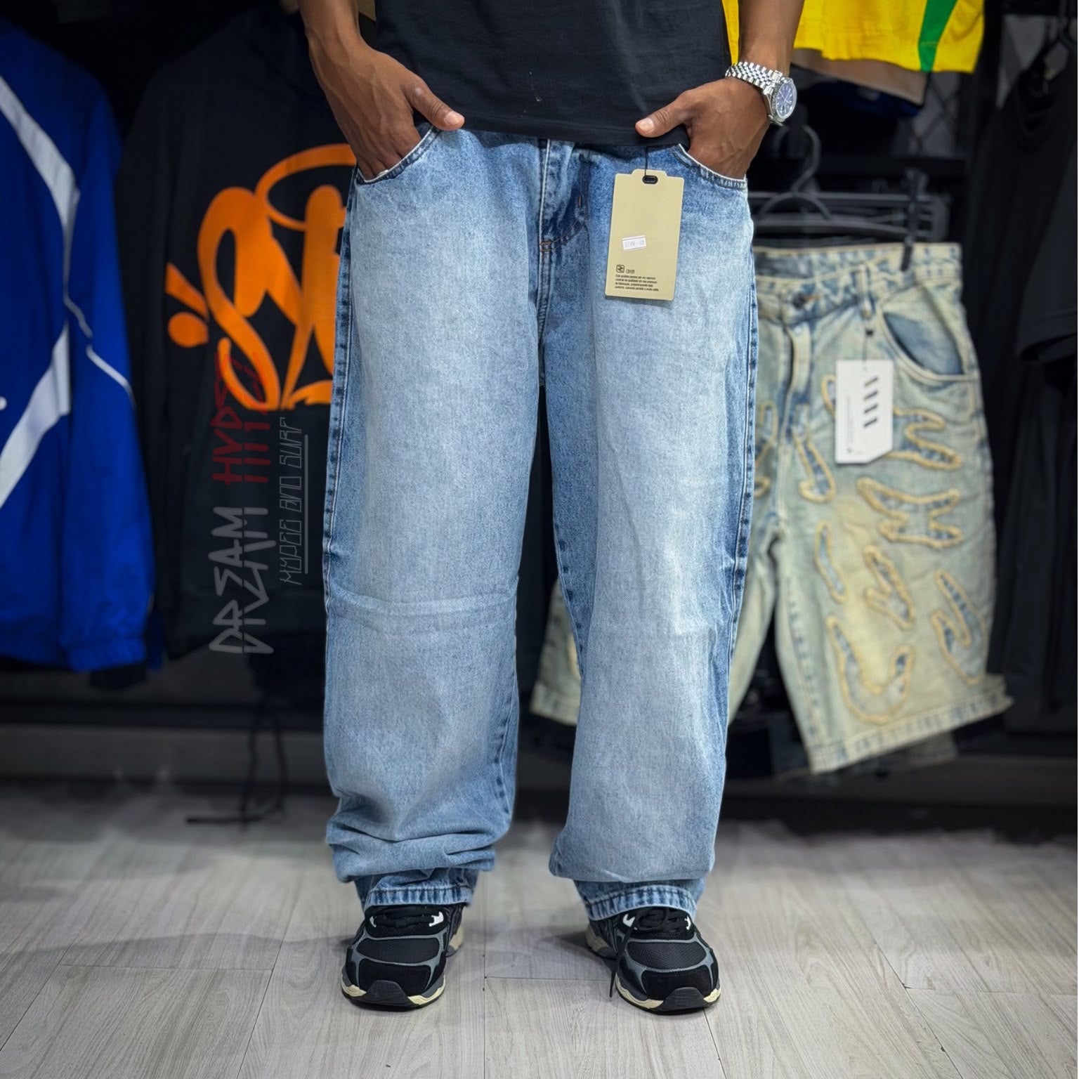 Calça Baggy Azul Claro DMC