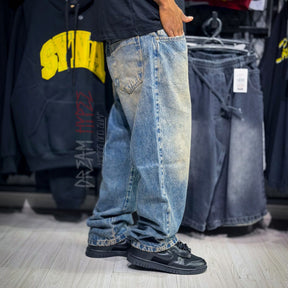 Calça Reta Dirty Blue DMC