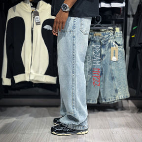 Calça Baggy Patch Azul Claro DMC