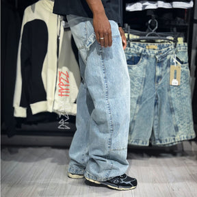 Calça Baggy Patch Azul Claro DMC