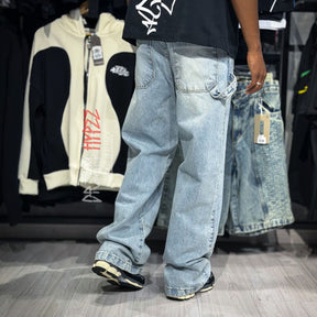 Calça Baggy Patch Azul Claro DMC